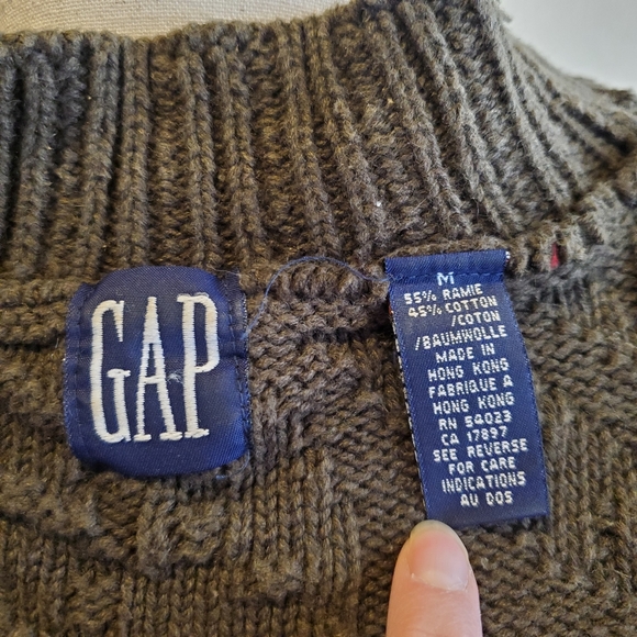 GAP | Chunky Knitted High Neck Heavy Sweater sz M - Picture 4 of 5